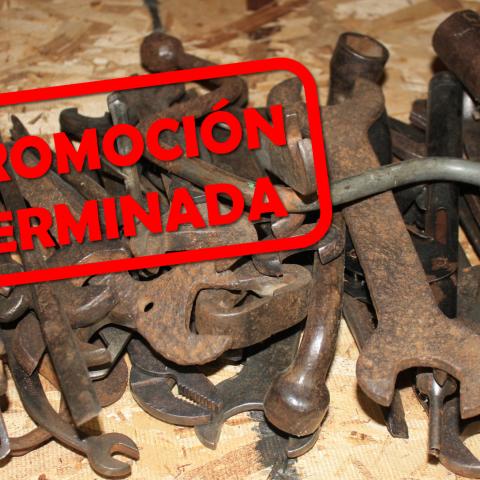 Herramientas antiguas, promoción terminada