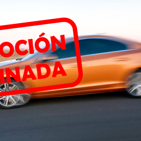 Coche frenando, promoción terminada