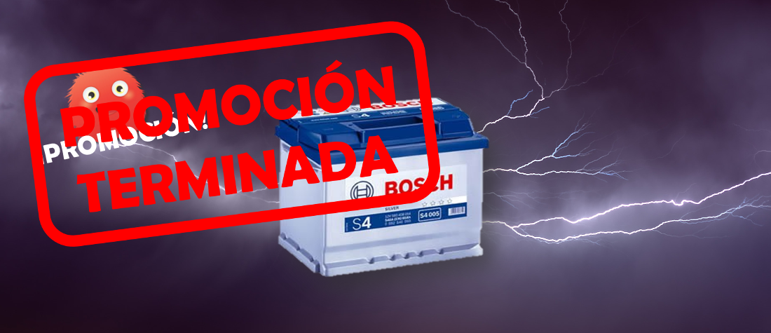 Promoción baterías Bosch terminada Promoción baterías Bosch terminada