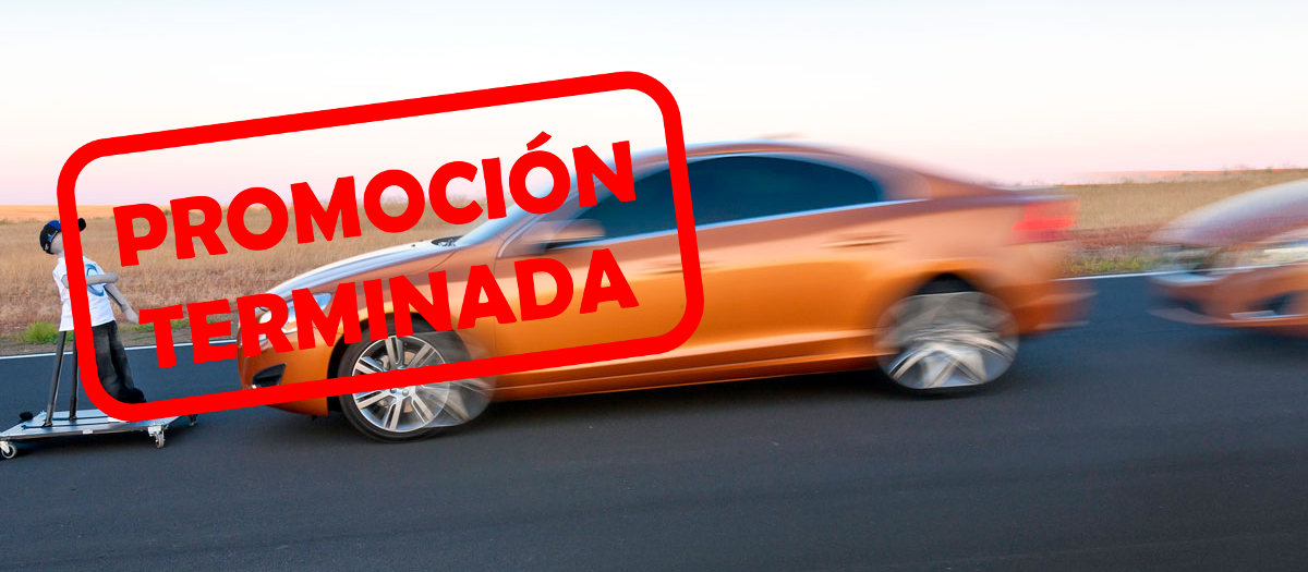 Coche frenando, promoción terminada Coche frenando, promoción terminada
