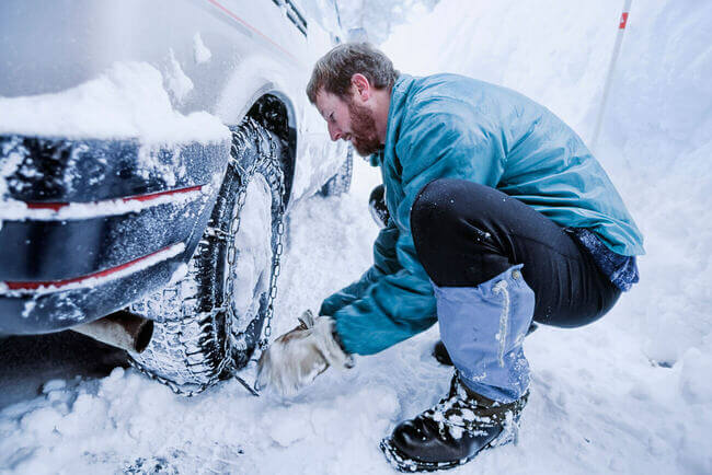 Cadenas para coche para la nieve: ¿cómo colocarlas?